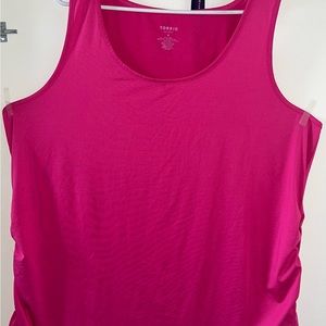 Torrid Active Workout Wide Strap Rouched Tank Top